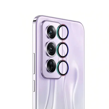 Metal Lens Ring Glass Case for OPPO Reno 12 Pro Tempered Glass Camera Lens Screen Protector for OPPO Reno 12Pro Lens Cover