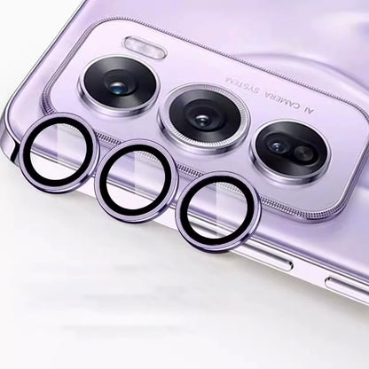 Metal Lens Ring Glass Case for OPPO Reno 12 Pro Tempered Glass Camera Lens Screen Protector for OPPO Reno 12Pro Lens Cover